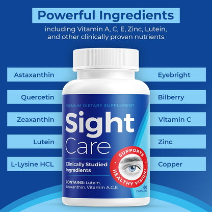 Xevich Sight Care - Sight Care Premium Dietary Supplement (Single, 60 Capsules)