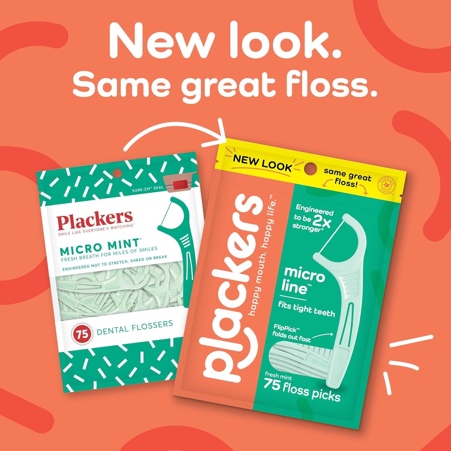 Plackers Micro Line Dental Floss Picks, 36 Count