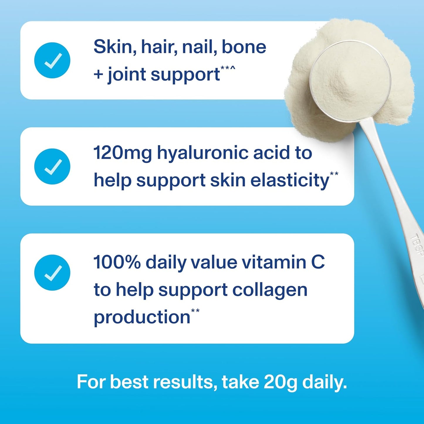 Vital Proteins Collagen Peptides Powder Advanced with Hyaluronic Acid & Vitamin C, 13 Servings 9.35 oz