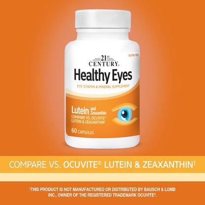 21st Century Healthy Eyes Lutein and Zeaxanthin Capsules, 60 Count