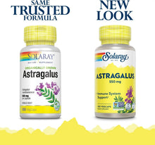Solaray Astragalus Root 550mg | Healthy Immune Function & Stress Support | Adaptogen Herb | Non-GMO & Vegan | 100 VegCaps Solaray