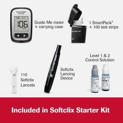 Accu-Chek Softclix Diabetes Lancing Device and 110 Softclix Lancets for Diabetic Blood Glucose Testing