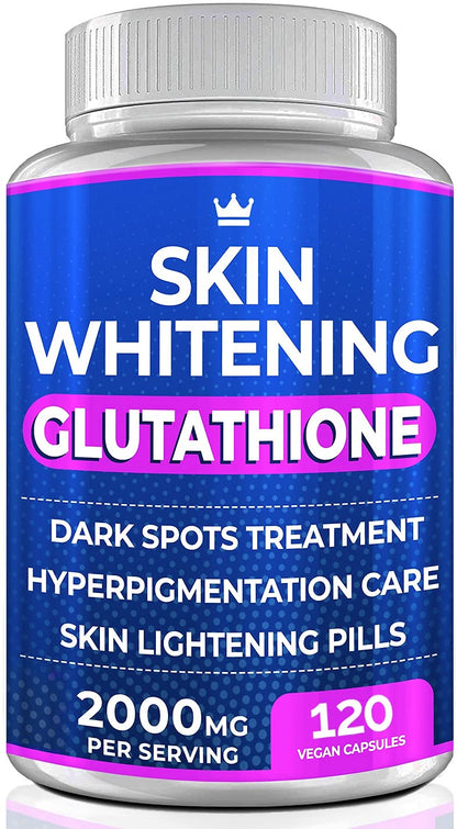 Glutathione Whitening Pills 2000mg - 120 Capsules