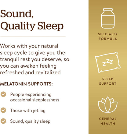 Solgar Melatonin 10mg, 60 Tablets - High-Dosage - Helps Promote Relaxation & Sleep - Clinically-Studied Melatonin - Supports Natural Sleep Cycle - 60 Servings