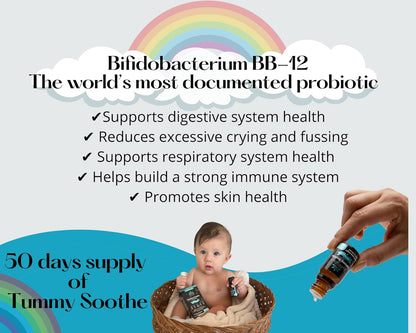 Biotix Care Baby Probiotic Drops - Relief Gas, Colic, Diarrhea & Constipation for Babies & Infants, 50 Doses