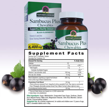 Nature's Answer Sambucus Daily Immune Boost -  60 Count