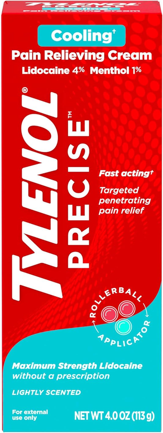 Tylenol Precise Cooling Pain Relieving Cream, Maximum Strength - 4 oz