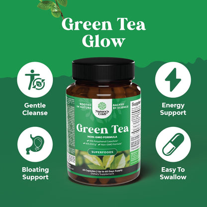 Nature's Craft Green Tea Fat Burner Supplement 60 Capsules