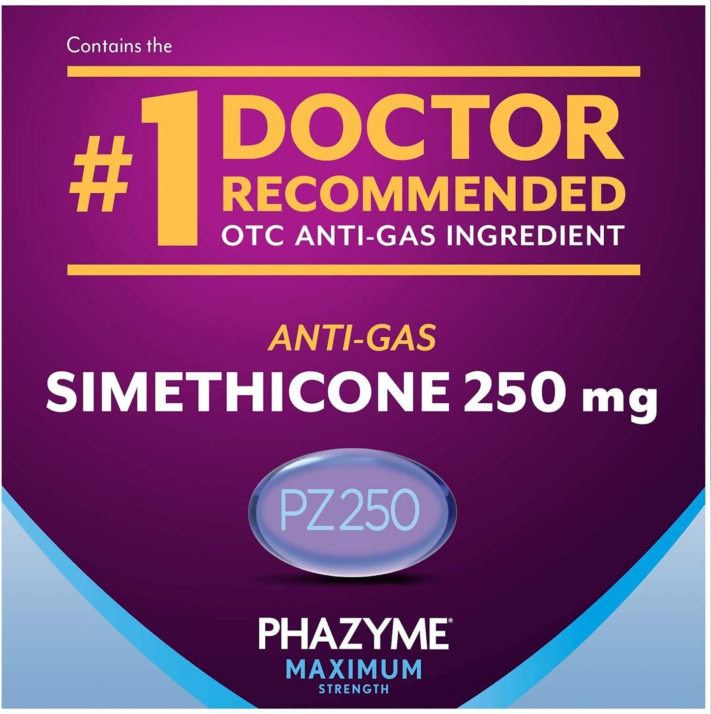 Phazyme Maximum Strength Gas and Bloating Relief, 250 mg Simethicone 12 ct