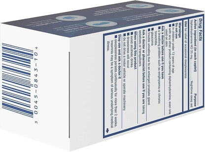 Tylenol Simply Sleep Nighttime Sleep Aid Caplets with 25 mg Diphenhydramine HCl, Non-Habit Forming, 100 ct
