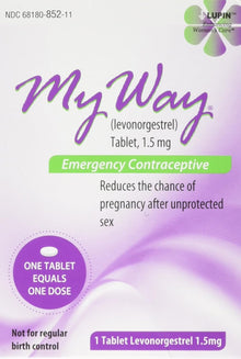 Gavis Pharmaceuticals My Way Emergency Contraceptive 1 Tablet Gavis