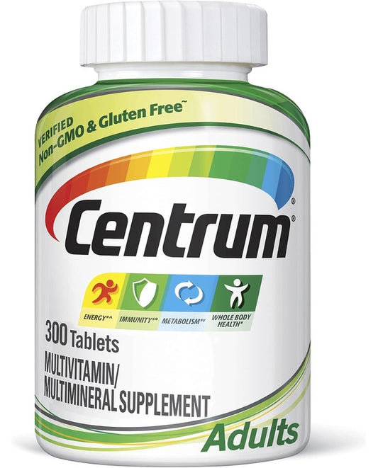 Centrum Adult Multivitamin/Multimineral Supplement with Antioxidants, Zinc, Vitamin D3 and B Vitamins, Gluten Free - 300 Count