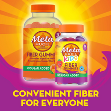 Metamucil Kids Fiber Supplement Gummies, No Sugar Added, 5g Prebiotic Plant-Based Fiber Blend, Mixed Berry Flavored, 120ct Gummies Metamucil