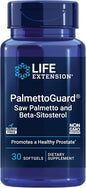 Life Extension PalmettoGuard Saw Palmetto & Beta-Sitosterol – Supports Healthy Prostate Function & Hormone Metabolism Health – Supplements for Men - Gluten-Free, Non-GMO – 30 softgels