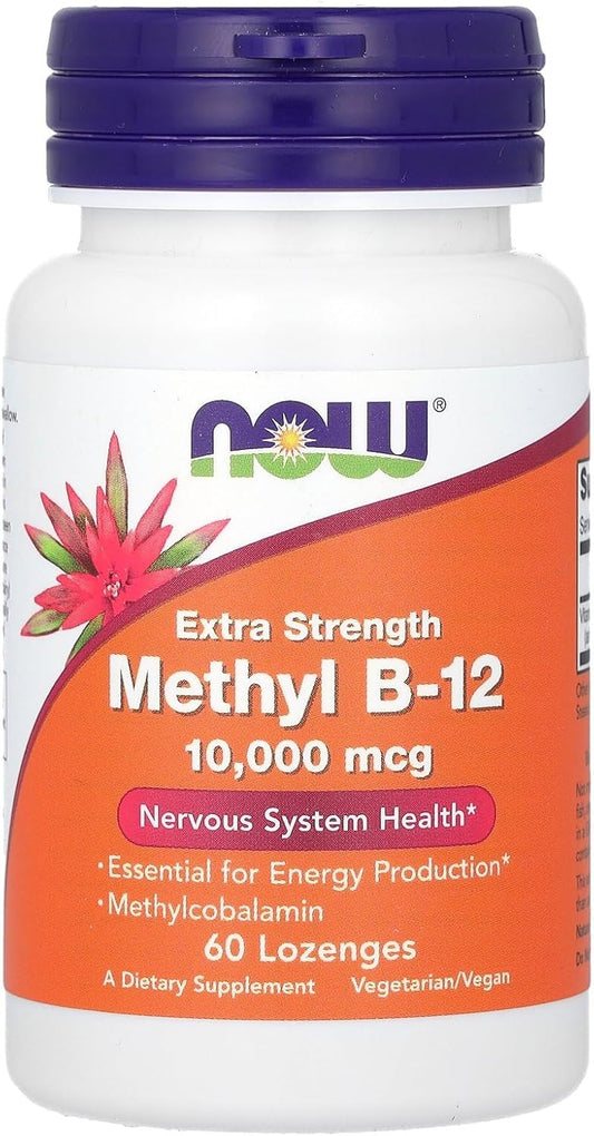 NOW Foods Supplements, Methyl B-12 10,000 mcg 60 Lozenges
