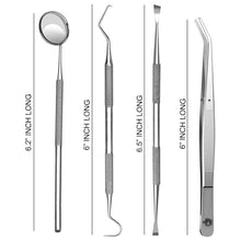 MINKED Dental toolkit, teeth cleaning picks, 4 pcs premium oral hygiene tools with Travel Case, Stainless Steel Plaque Remover, Tarter Scaler, Probe and Mirror, Storage box included. MINKED Essentials