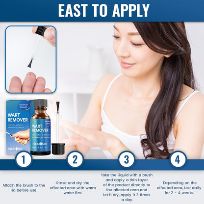 Treatonic Wart Remover, Wart Remover Freeze Off, Wart Removal, Fast Acting Gel Wart Remover, Plantar Wart Remover for Feet, Suitable for All Skin Types