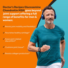 Doctor's Recipes Glucosamine Chondroitin MSM Turmeric Quercetin, Joint Support Supplement for Men & Women, with Black Pepper for High Absorption, Complete Joint Care, No Shellfish, 90 Tablets Doctor's Recipes