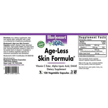BlueBonnet Age-Less Skin Formula Capsules, White, Vegetable, 120 Count BlueBonnet