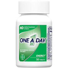 One A Day Energy Multivitamin with Vitamin A, C, D, E, Zinc for Immune Health*, Caffeine, Biotin, B6, B12 & More, 50 Tablets ONE A DAY