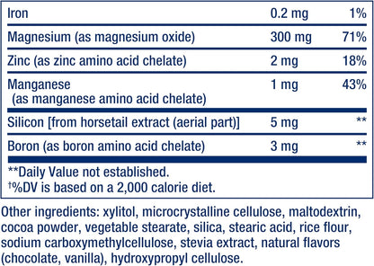 Life Extension Bone Restore, Calcium Supplement, Chocolate Flavored - 60 Tablets