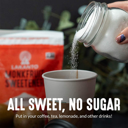 Lakanto Classic Monk Fruit Sweetener with Erythritol - White Sugar Substitute, Zero Calorie, Keto Diet Friendly, Zero Net Carbs, Baking, Extract, Sugar