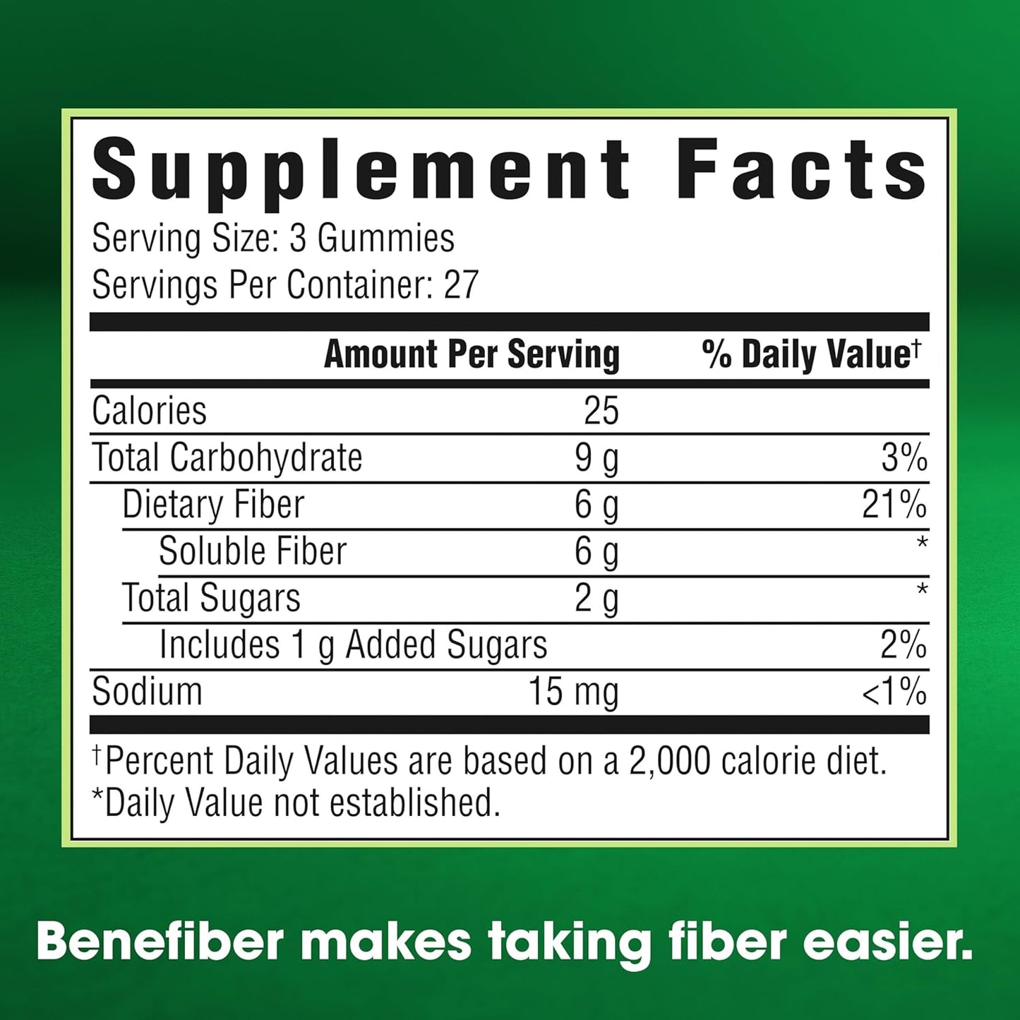 Benefiber Fiber Supplement Gummies for Digestive Health, Assorted Fruit Flavor - 81 Count