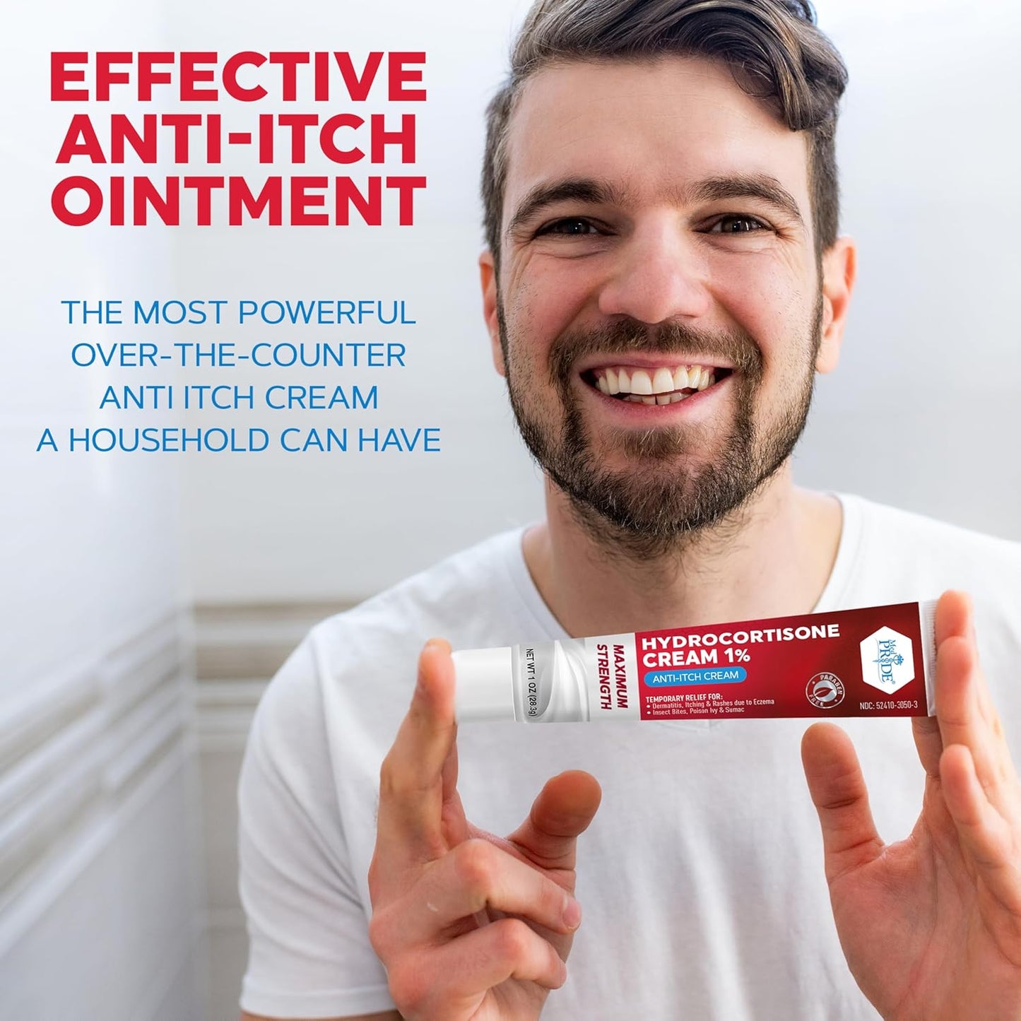 MED Pride Hydro Cortisone Cream 1% 1 oz.