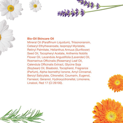 Bio-Oil Skincare Oil with Vitamin E, Serum for Scars and Stretchmarks, Face and Body Moisturizer for Sensitive Dry Skin