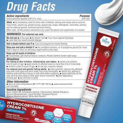 MED Pride Hydro Cortisone Cream 1% 1 oz.