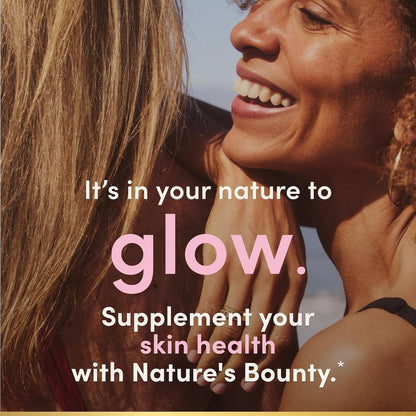 Nature's Bounty Vitamin C and Hyaluronic Acid Supplement, 120 Capsules