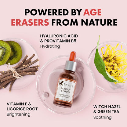 Retinol Serum for Face - 2.5% Resurfacing Retinol Serum - Dark Spot Scar Treatment Serum Retinol Face Serum Ordinary Serum Retin A Anti Wrinkle Serum Retnol Facial Retinol Serum
