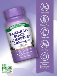 Nature's Truth Black Elderberry Capsules | 100 Count Nature's Bounty