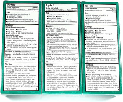 Nasal Relief Spray, Pump Mist, Anti-drip, Severe Congestion, (Oxymetazoline HCI) 12 Hours