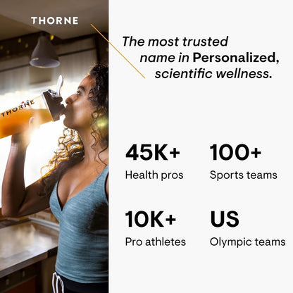 THORNE Iron Bisglycinate - 25 mg - Optimal Absorption - Support Red Blood Cell Formation - Fight Fatigue and Other Symptoms of Iron Deficiency - NSF Certified for Sport - Gluten-Free - 60 Capsules