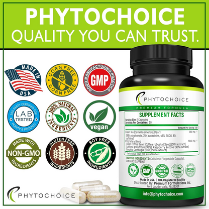 Green Tea Extract-Natural Appetite Suppressant for Weight Loss for Women and Men-Green Tea Fat Burner Pills-Diet Pills That Work to Help Lose Weight Fast for Women-Stomach Belly Fat Burning Capsules 60caps
