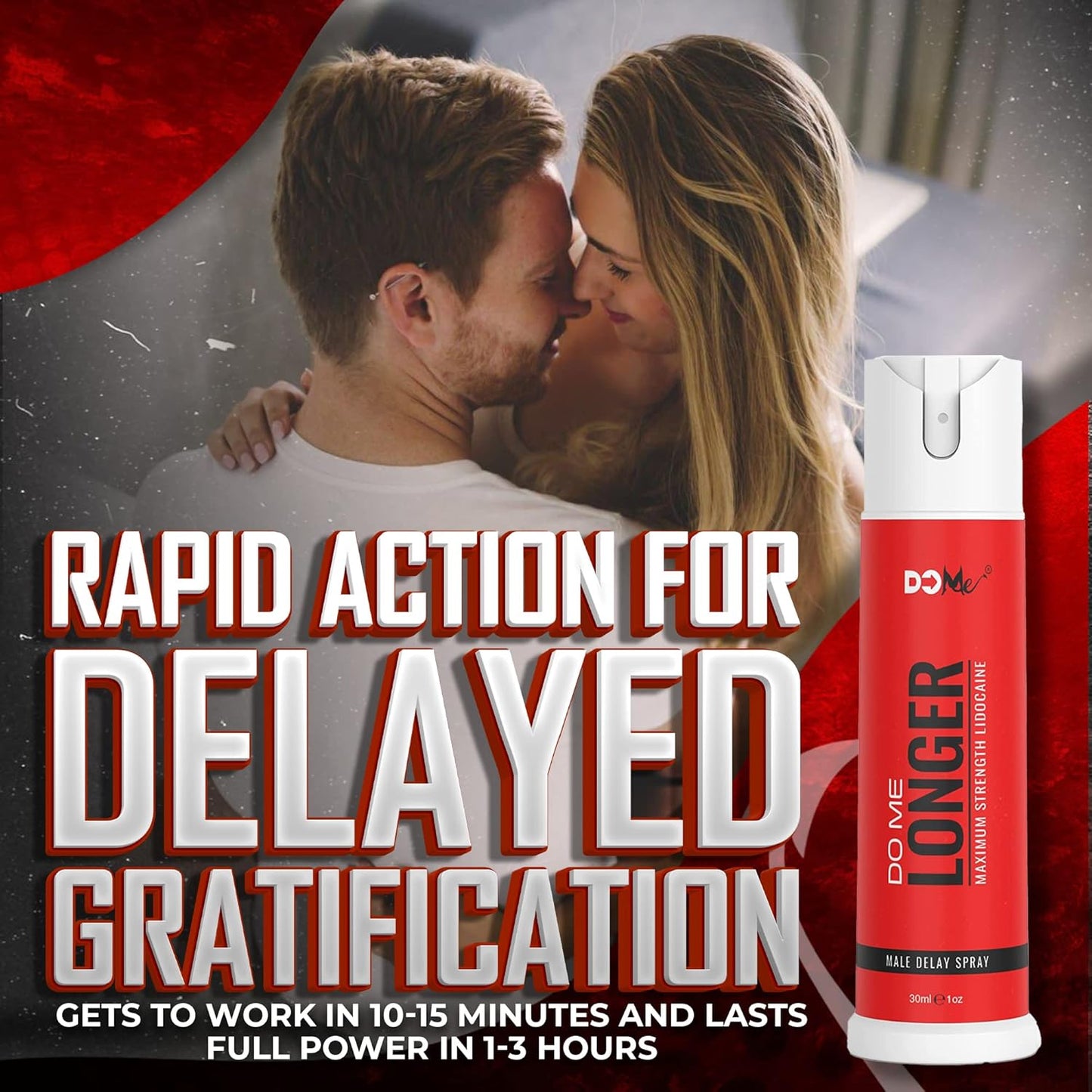 Delay Spray for Him - Premium Lidocaine Numbing Spray Product for Men to Last Longer in Bed - Advanced Climax Control Desensitizing Spray Product for Men - 1oz (30mL)