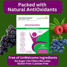 Live To Shine Resveratrol Patches - 30 Transdermal Patches - USA Made - One Month Supply Live To Shine