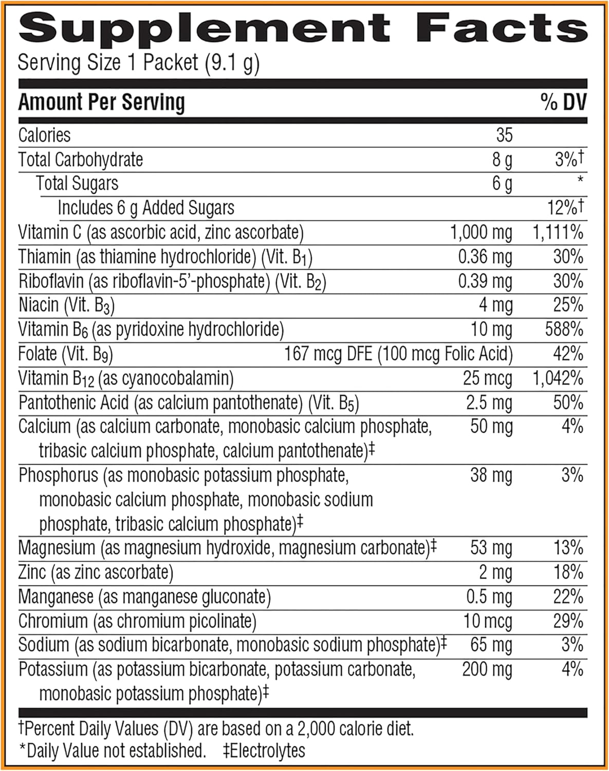 Emergen-C 1000mg Vitamin C Powder for Daily Immune Support - 10 Count