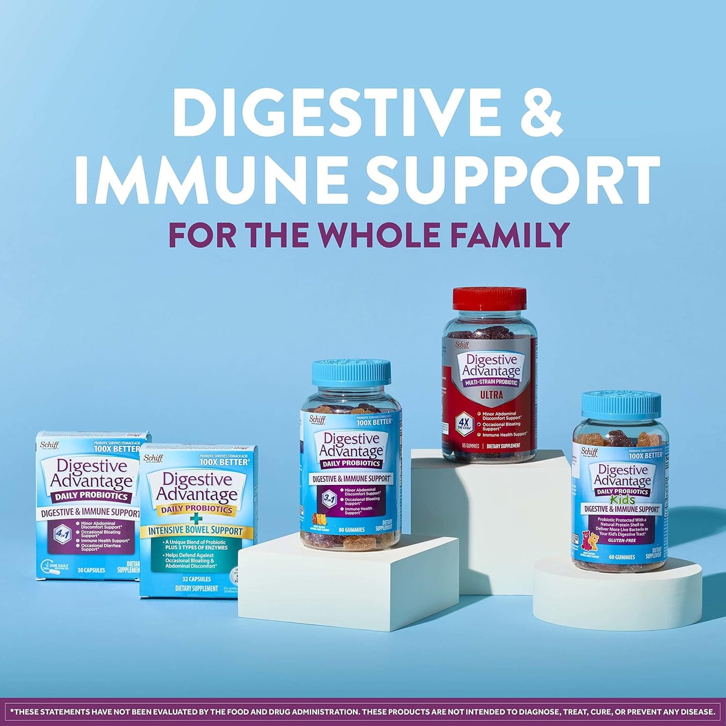 Digestive Advantage IBS Probiotics for Digestive Health & Intensive Bowel Support, for Women & Men with Digestive Enzymes, Support for Occasional Bloating & Gut Health, 96ct Capsules