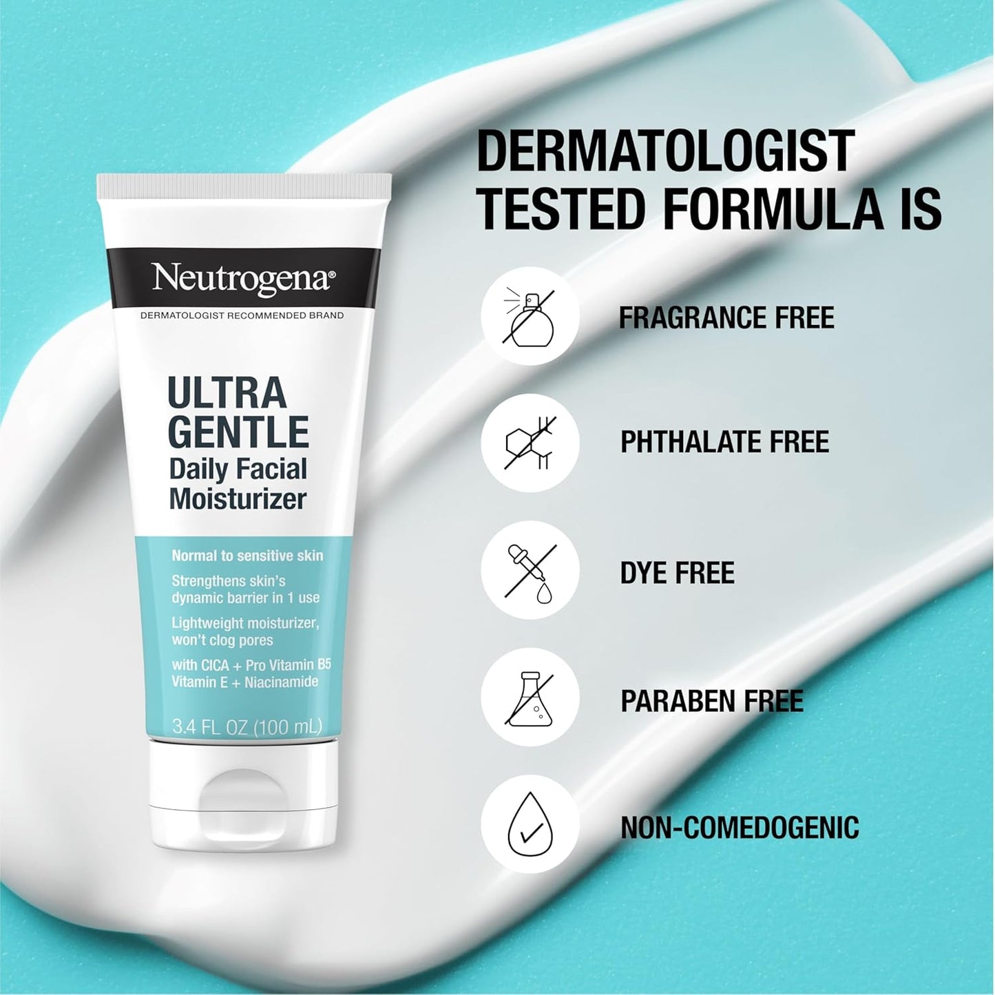 Neutrogena Fragrance Free Daily Facial Moisturizer - 3.4 fl. oz