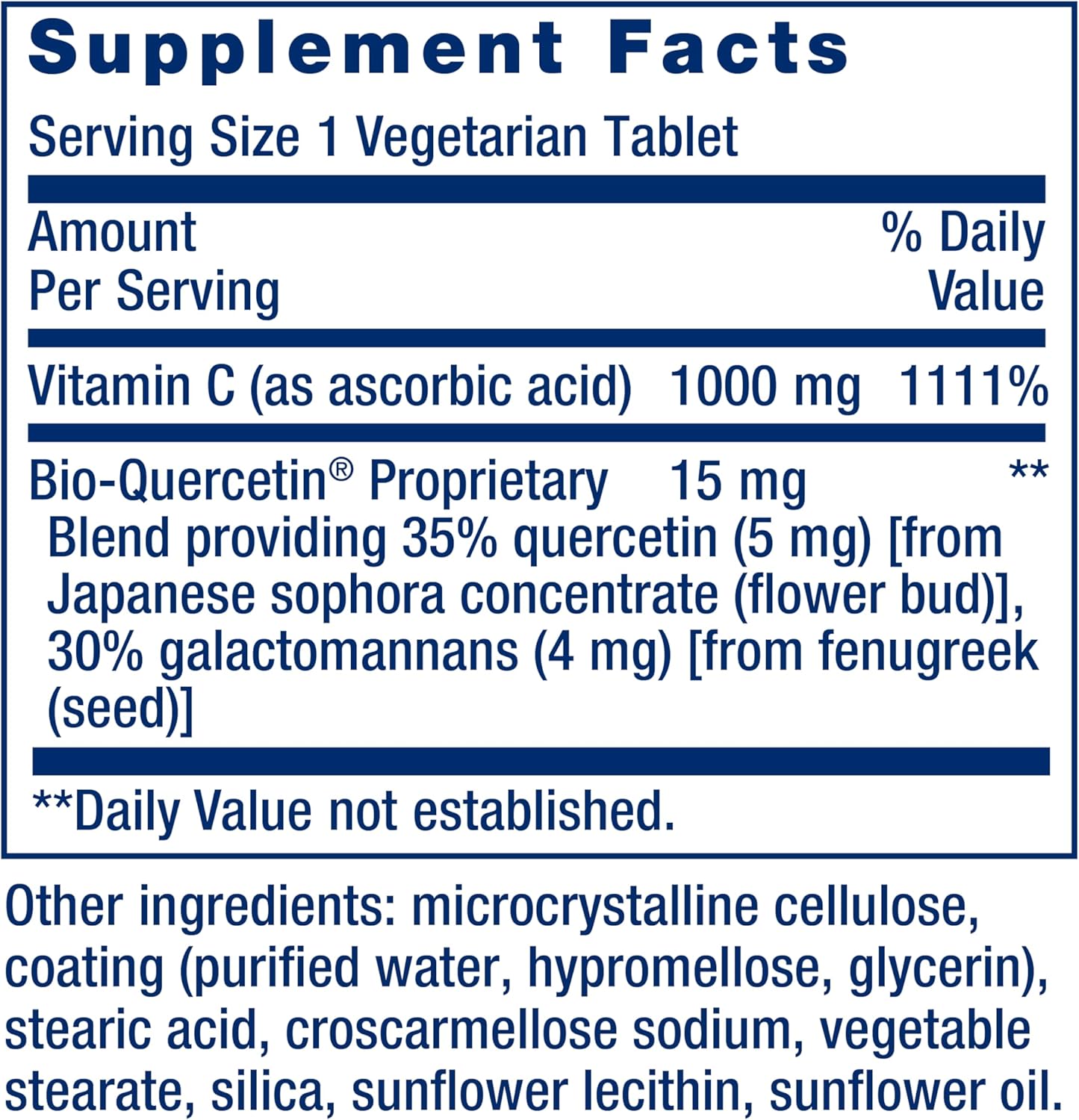 Life Extension Vitamin C and Bio-Quercetin®, 60 Tablets