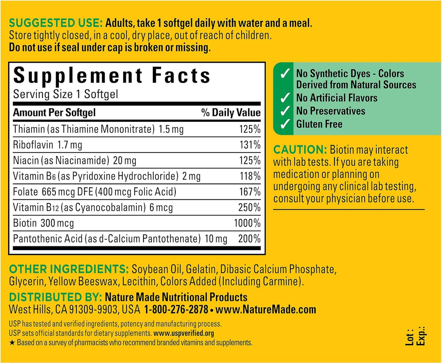 Nature Made Super B Energy Complex - 60 softgels
