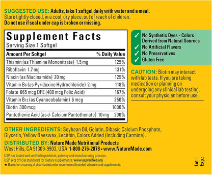 Nature Made Super B Energy Complex - 60 softgels