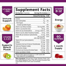 Nature's Nutrition Multivitamin Gummies with Vitamin C, D3 and Zinc for Immune Health Support Nature's Nutrition