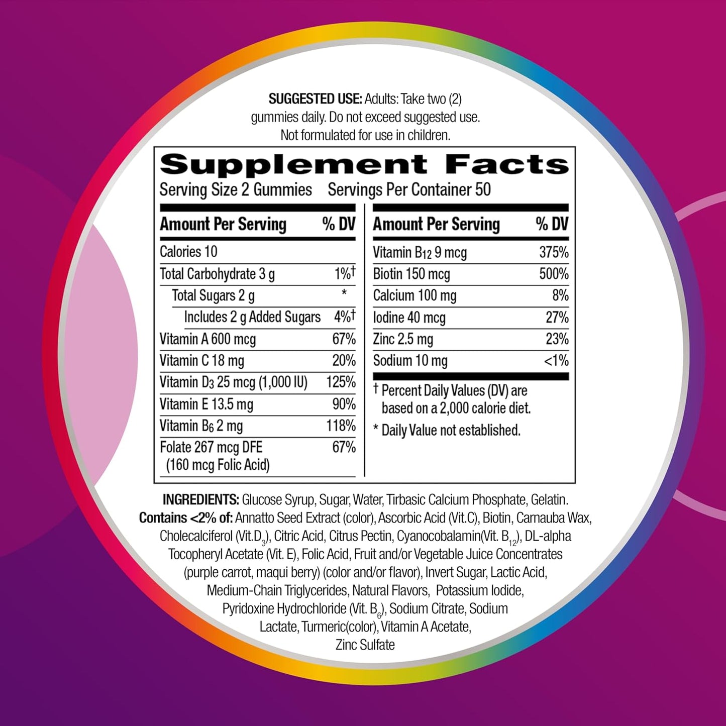 Centrum Multivitamin/Multimineral with Vitamin D3, B Vitamins & Antioxidants Assorted Fruit Flavor for Women 170