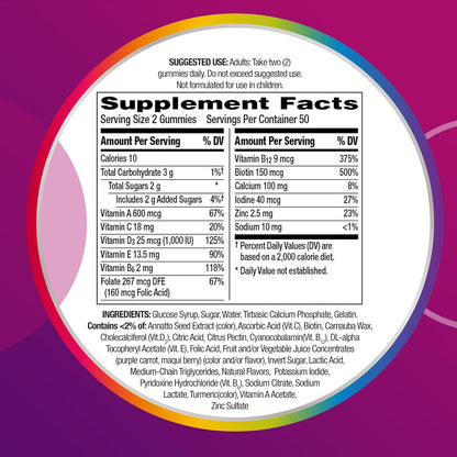 Centrum Multivitamin/Multimineral with Vitamin D3, B Vitamins & Antioxidants Assorted Fruit Flavor for Women 170