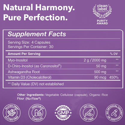 Intimate Rose Myo-Inositol & D-Chiro Inositol Supplement - 120 capsule
