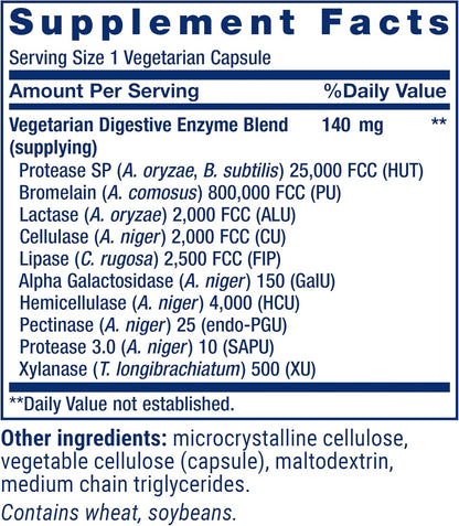 Life Extension, Enhanced Super Digestive Enzymes, 60 Vegetarian Capsules