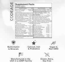 Codeage Teen’s Daily Multivitamin Supplement, 25+ Vitamins & Minerals for Teenage Boys & Girls, Organic Whole Foods Vitamins for Teenagers, Vitamin A, B, C, D, E, K, Omega-3, 60 Ct Vitamins Depots